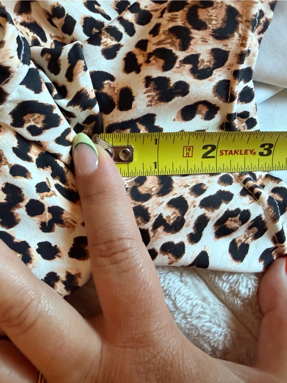 White Fox Leopard Print Shorts - Picture 8 of 8
